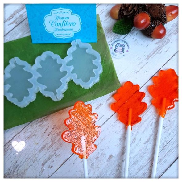 Form-mold for lollipops Oak Leaf FS71