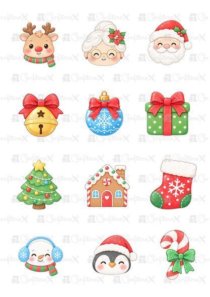 Набор форм N185  Jingle Bells размер S + картинка + трансфер
