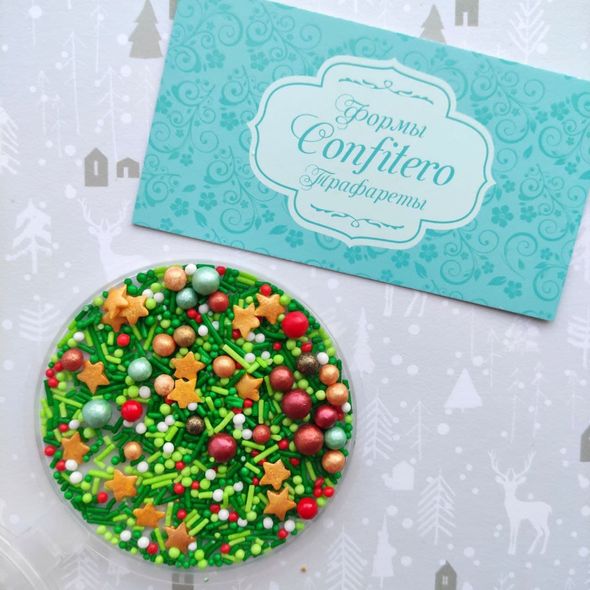 Sprinkle confectionery Christmas tree