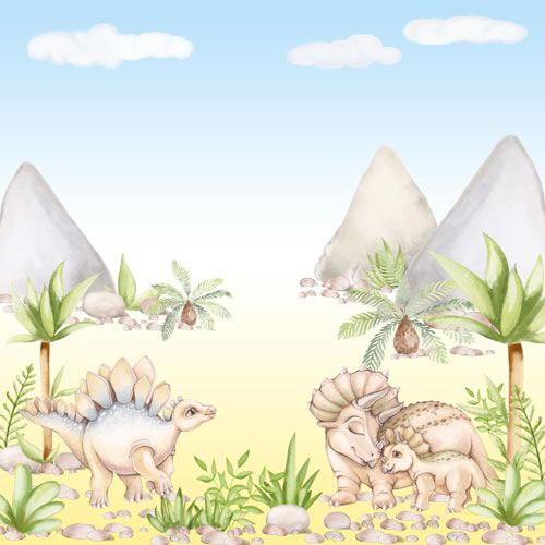 Dinosauria BACKGROUND SET 20X20 CM 10 SHEETS