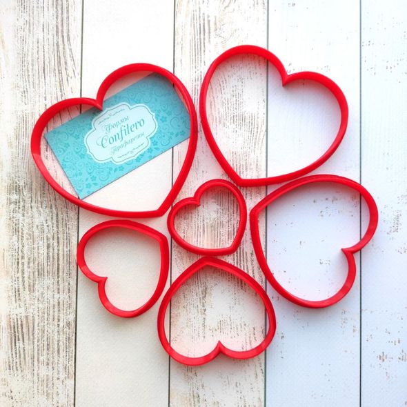 Set of cutters N40 Hearts