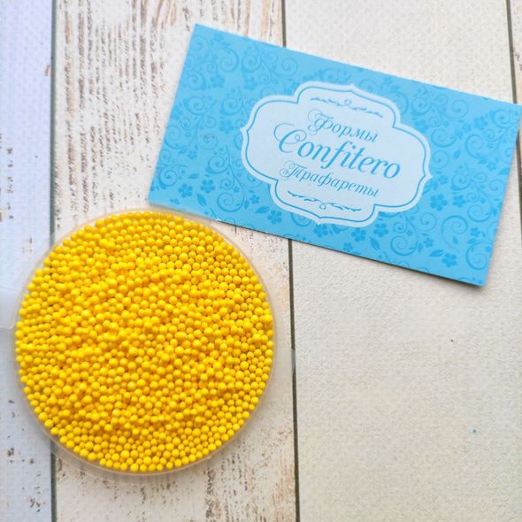 Sprinkle confectionery Nonpareil yellow