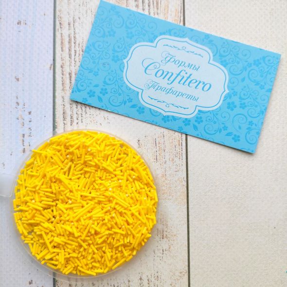 Sprinkle confectionery Yellow vermicelli